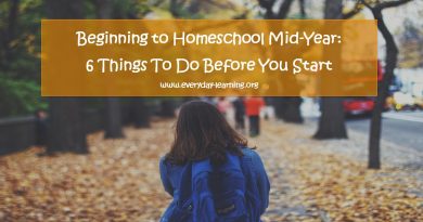 Starting homeschooling midyear